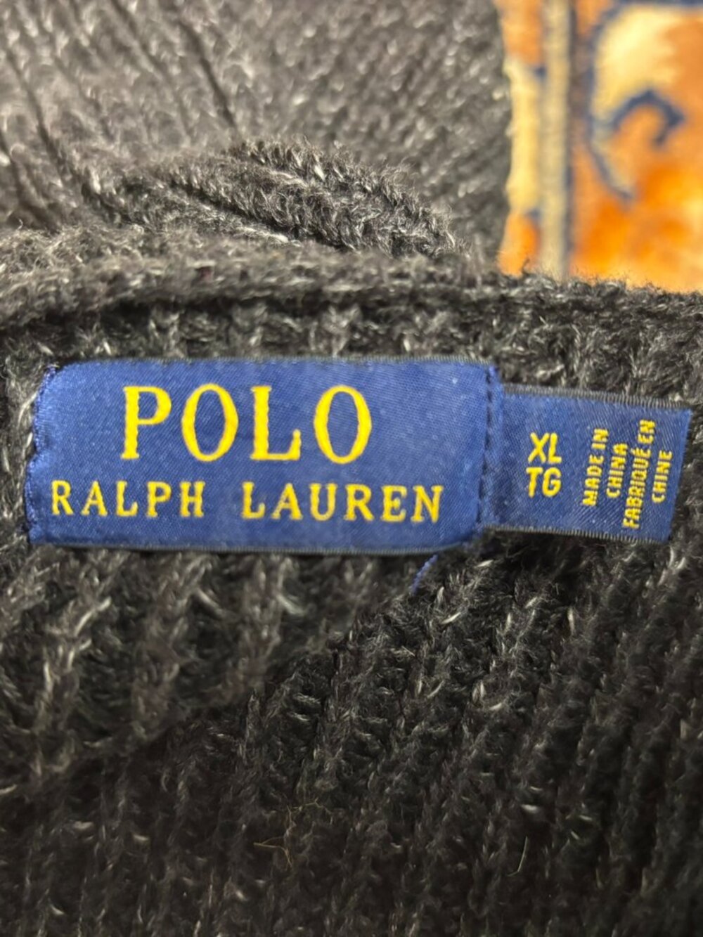 Polo Ralph Lauren Cotton Shawl-Collar Cardigan Grey XL - Picture 2 of 7